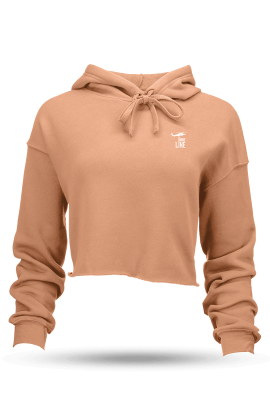 Small Dropline Logo - Women's Cropped Hoodie