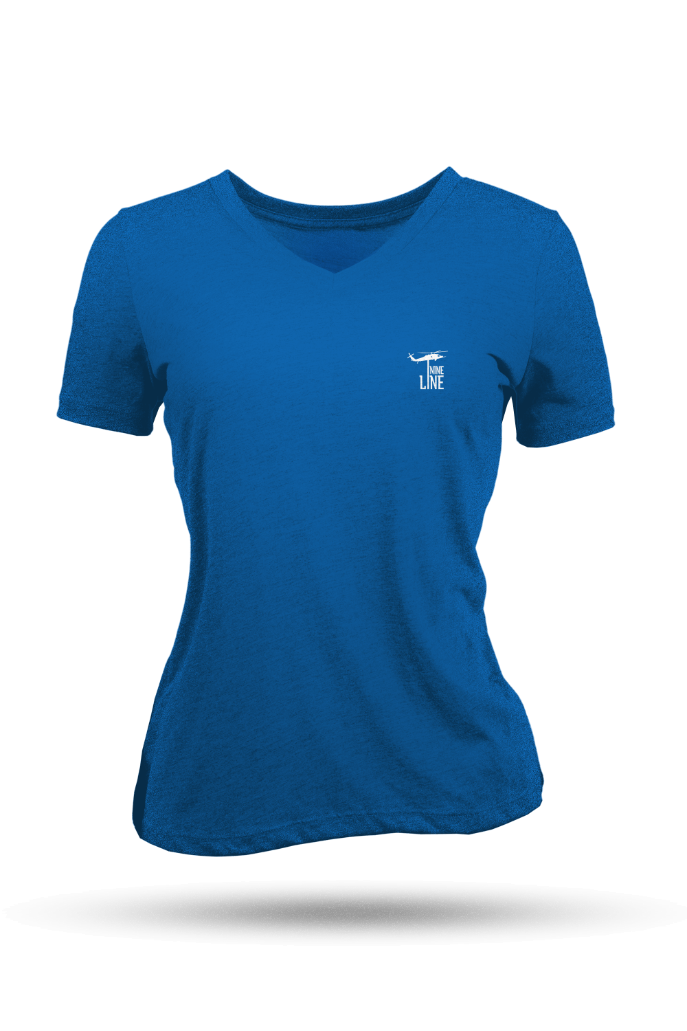 Small Dropline Logo - Women's Relaxed Fit V - Neck Shirt - America Edition