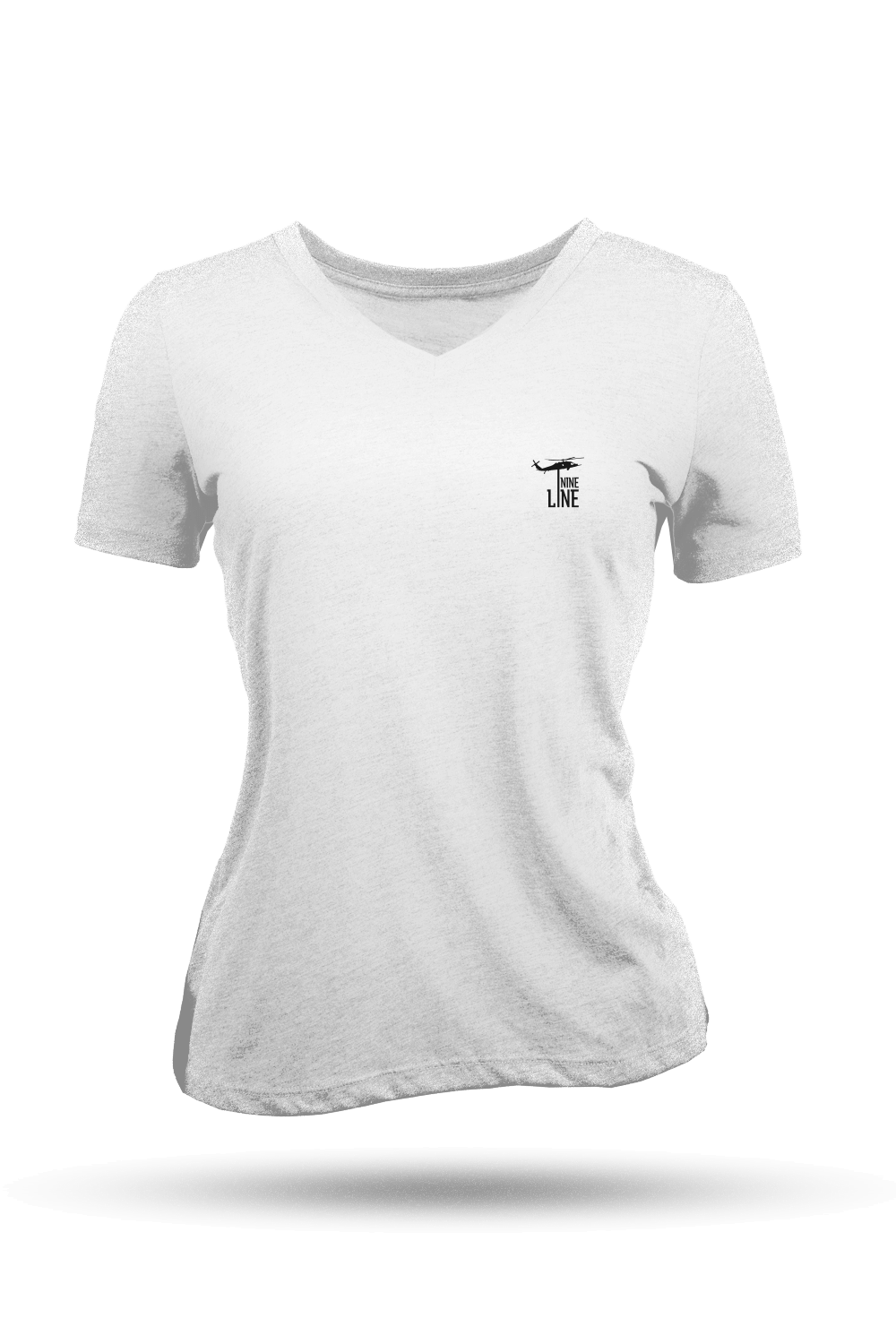 Small Dropline Logo - Women's Relaxed Fit V - Neck Shirt - America Edition