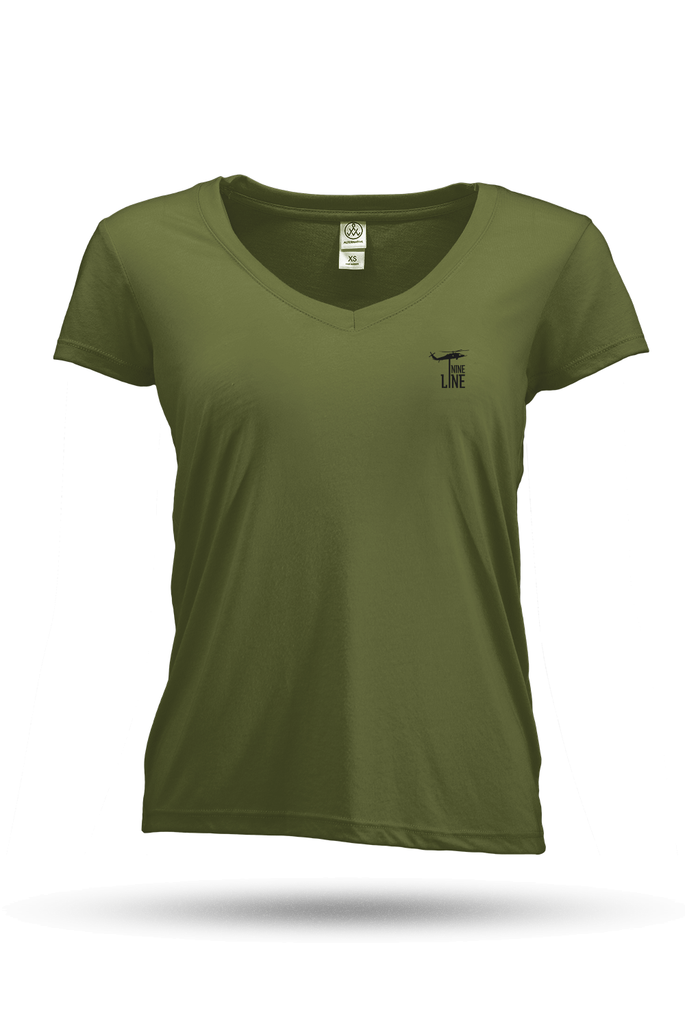 Small Dropline Logo - Women's Slouchy V - Neck