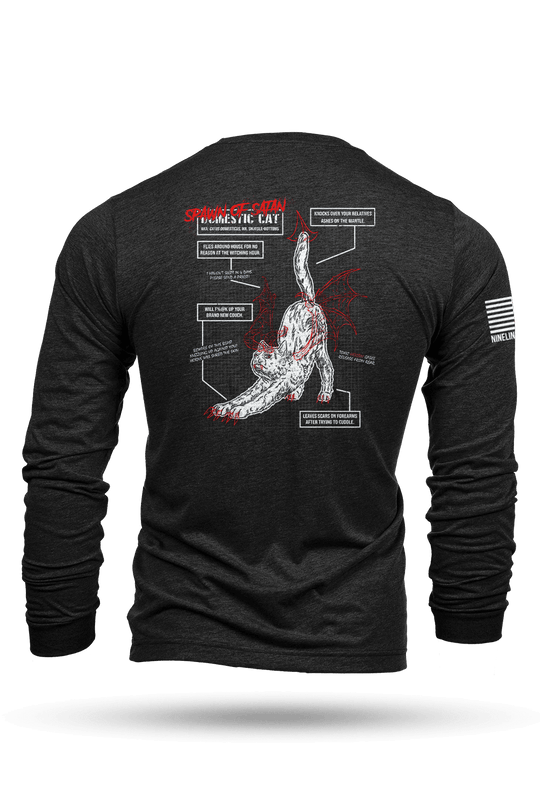 Spawn of Satan - Cat Schematic - Long - Sleeve Shirt