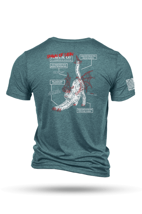 Spawn of Satan - Cat Schematic - T-Shirt