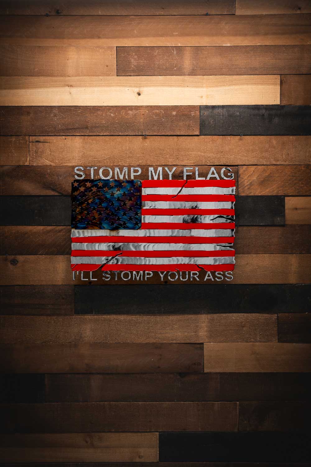 Stomp My Flag - Molten Metal Wall Art