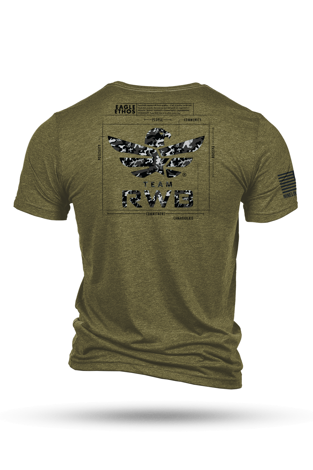 T - Shirt - Team RWB Eagle Ethos Schematic