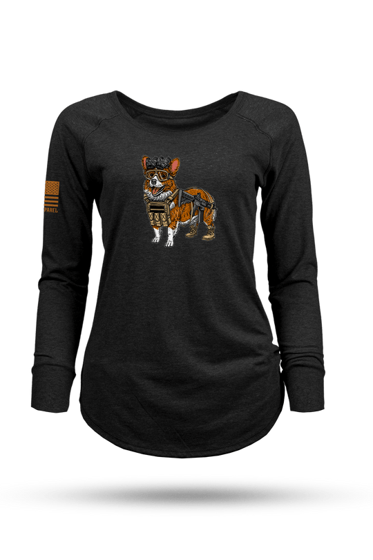 Tactical Corgi - Women's Long - Sleeve Shirt