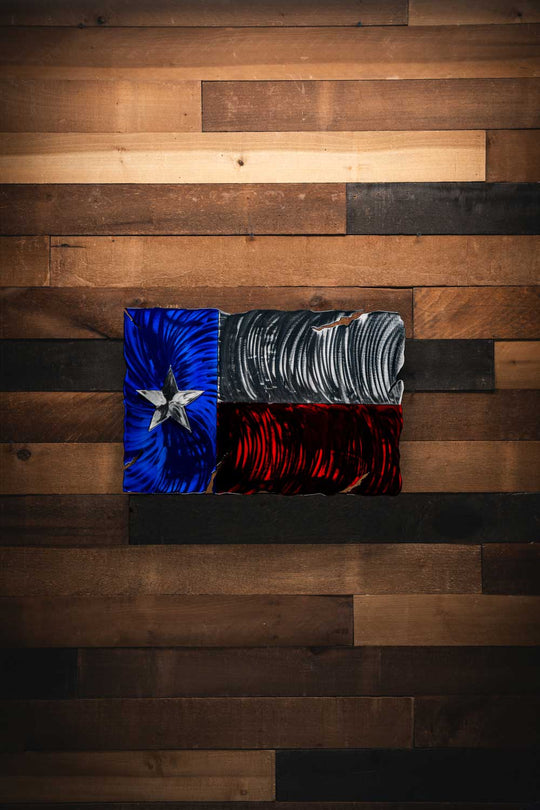 Texas Flag - Molten Metal Wall Art