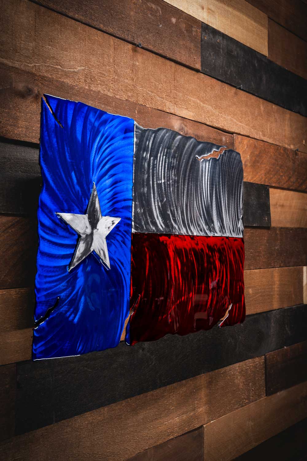 Texas Flag - Molten Metal Wall Art