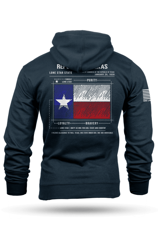 Texas Flag Schematic - Hoodie