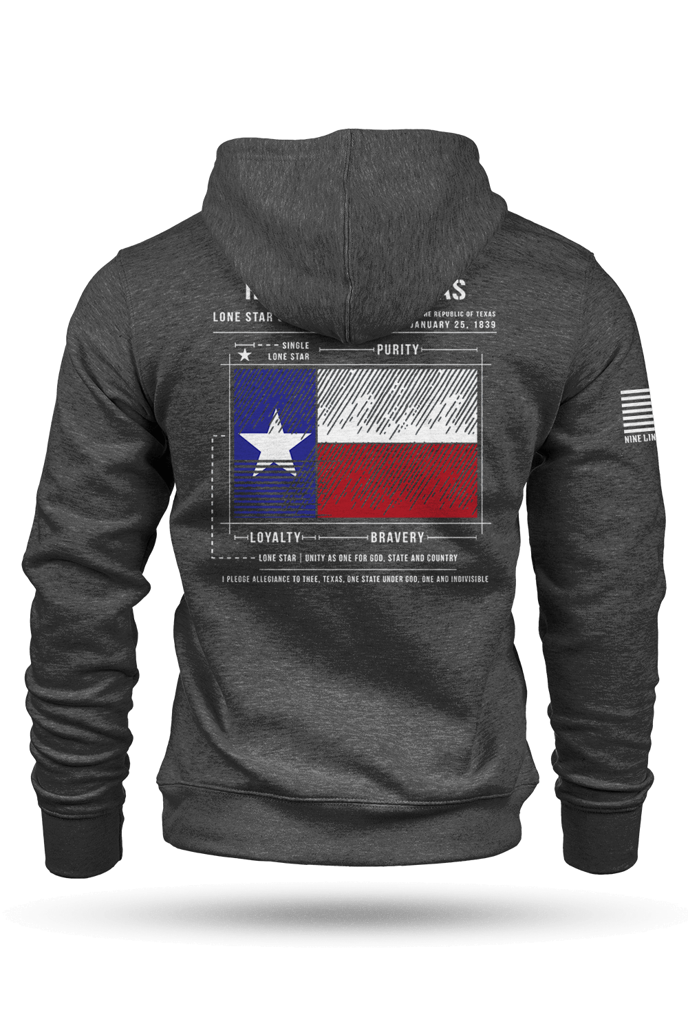 Texas Flag Schematic - Hoodie