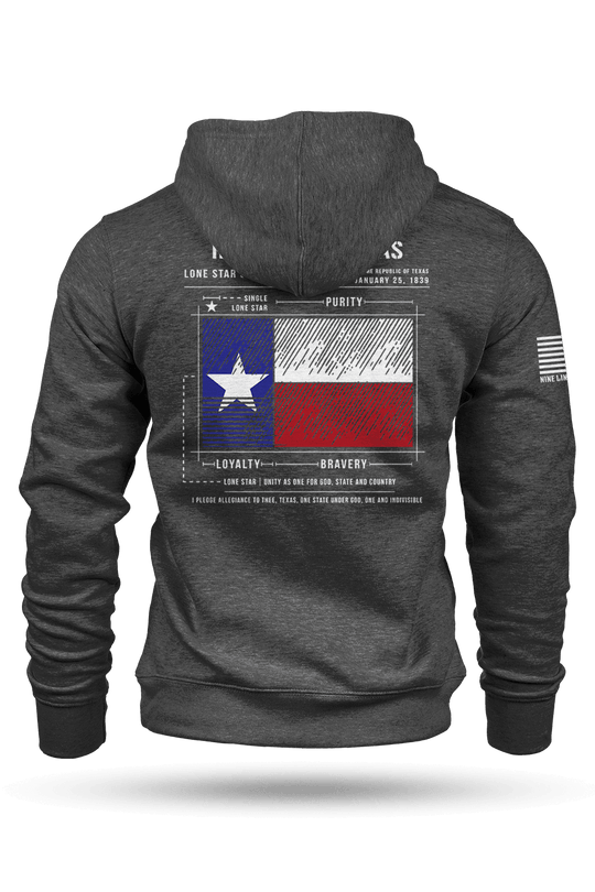 Texas Flag Schematic - Hoodie