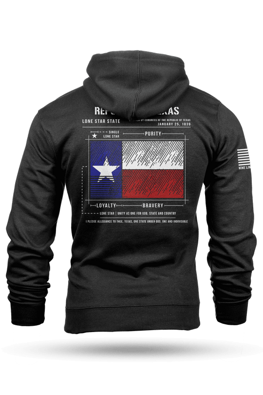 Texas Flag Schematic - Hoodie