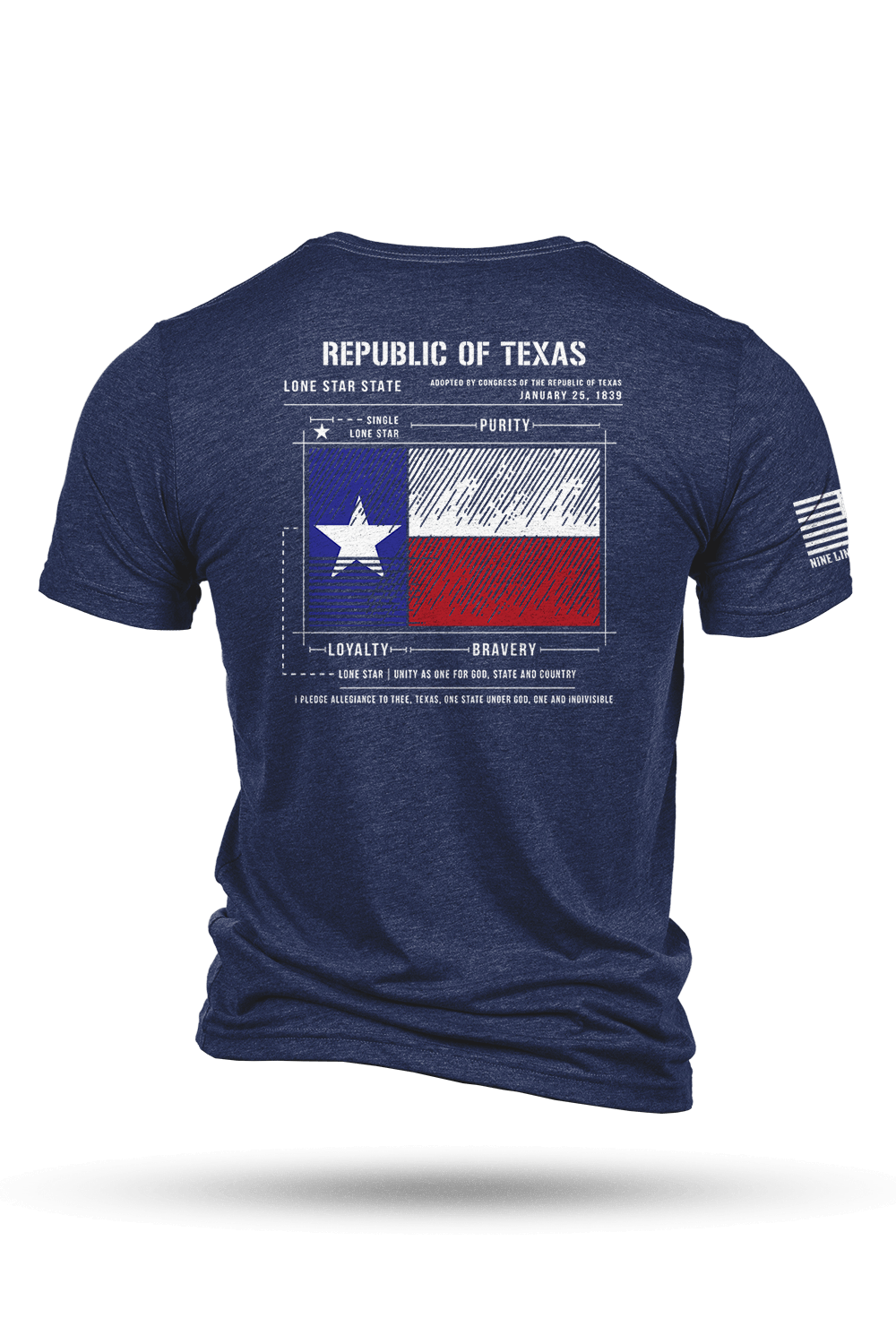 Texas Flag Schematic - T-Shirt