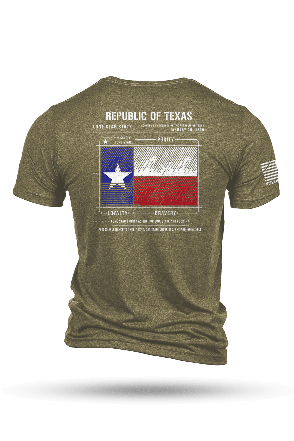 Texas Flag Schematic - T-Shirt