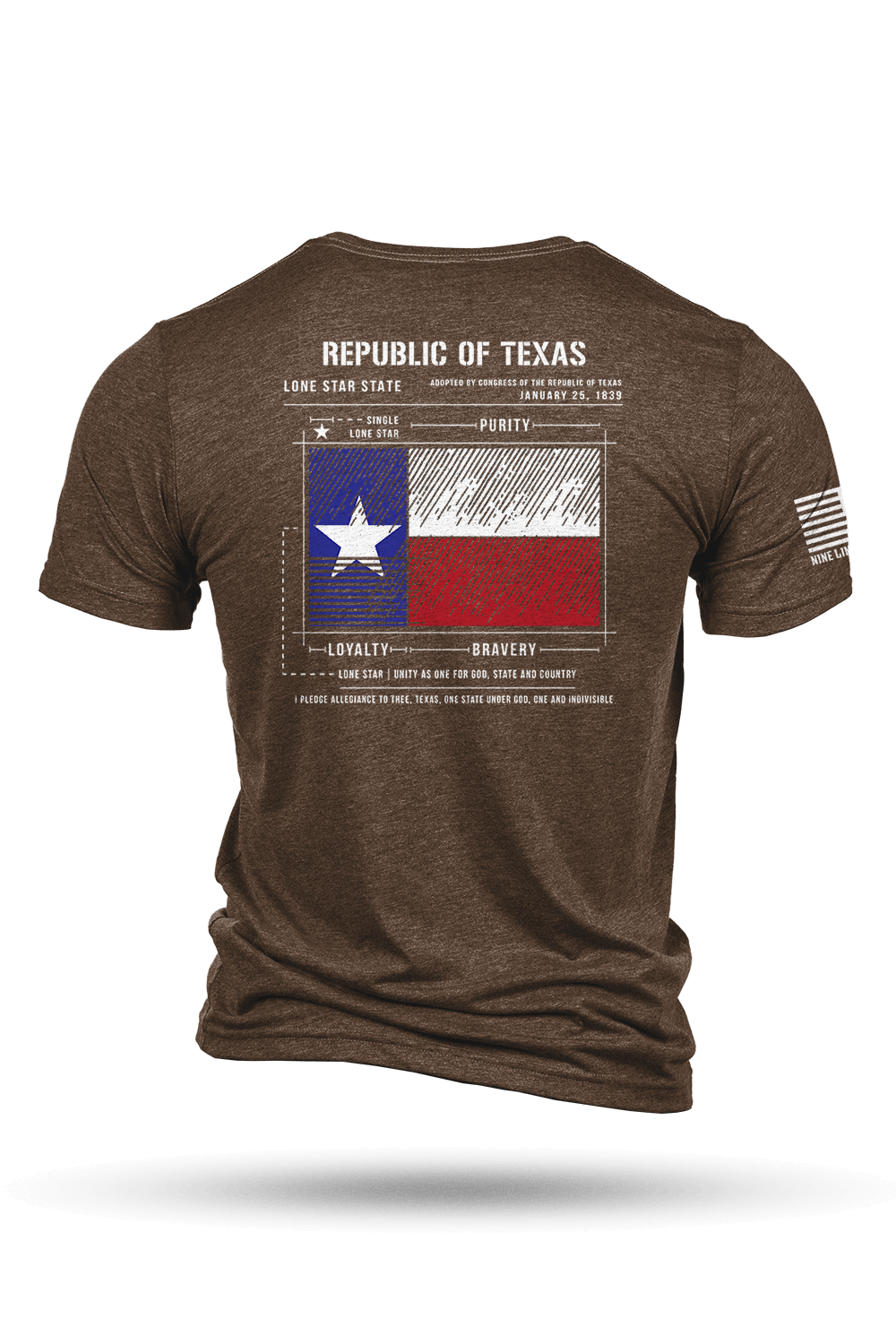 Texas Flag Schematic - T-Shirt