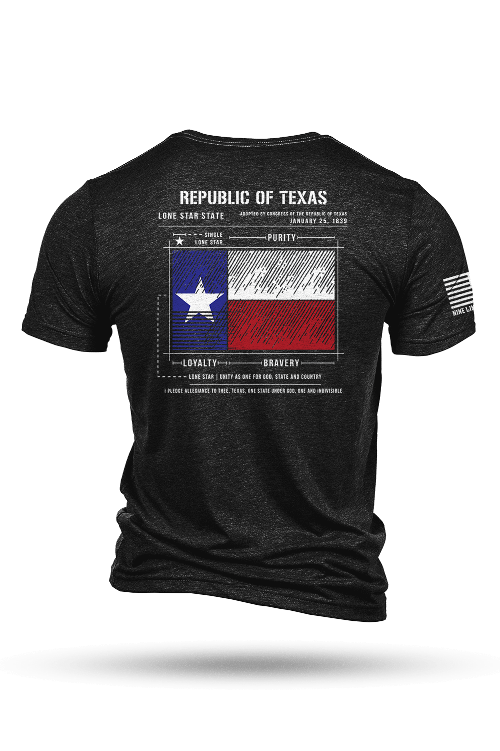 Texas Flag Schematic - T-Shirt