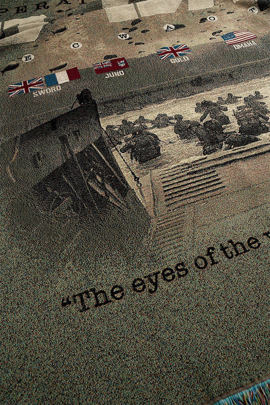 The History List Commemorative D - Day Blanket