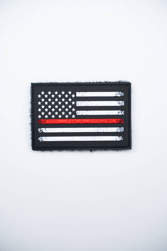 Thin Red Line PVC Patch