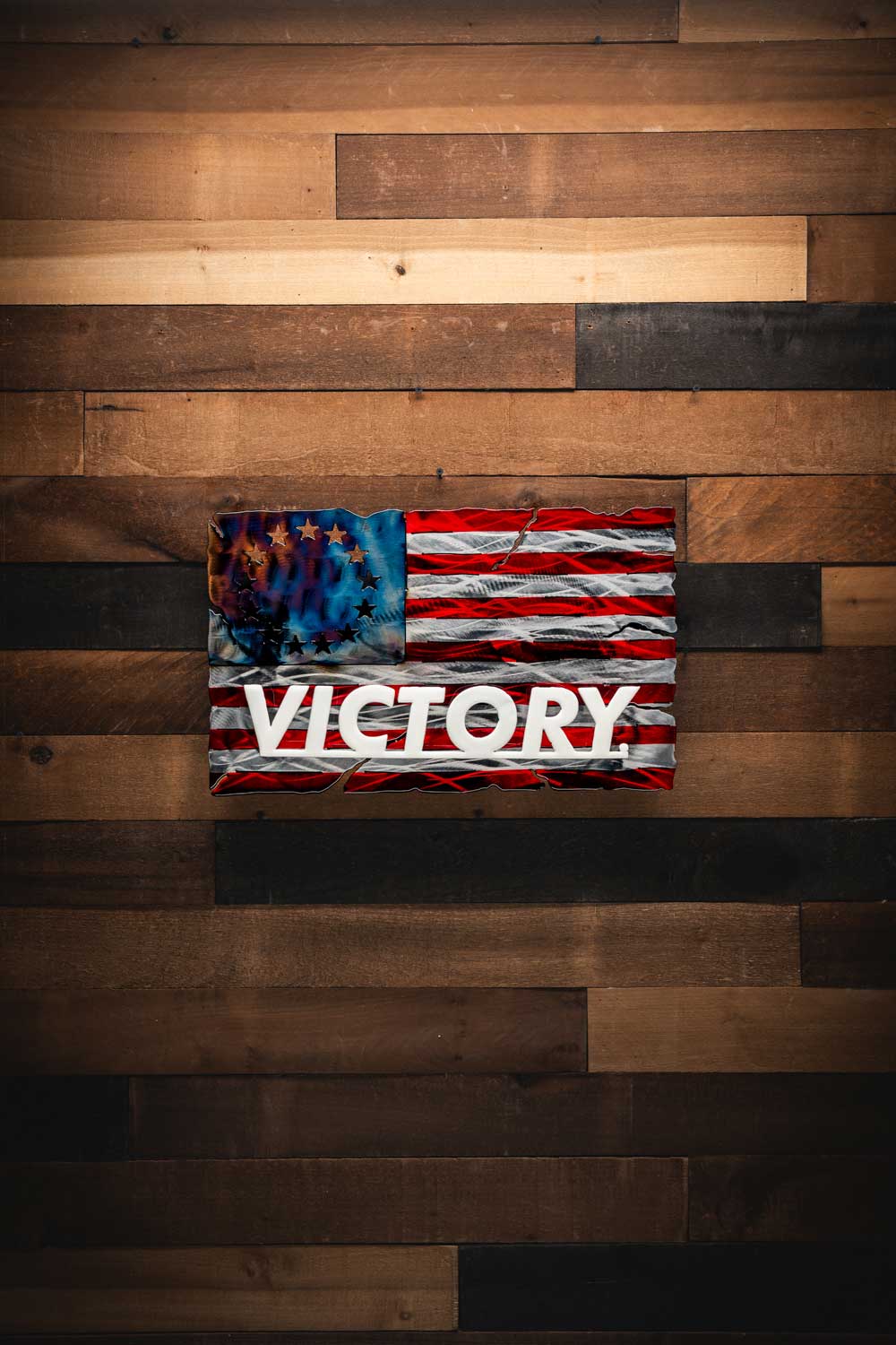 Victory Flag - Molten Metal Wall Art