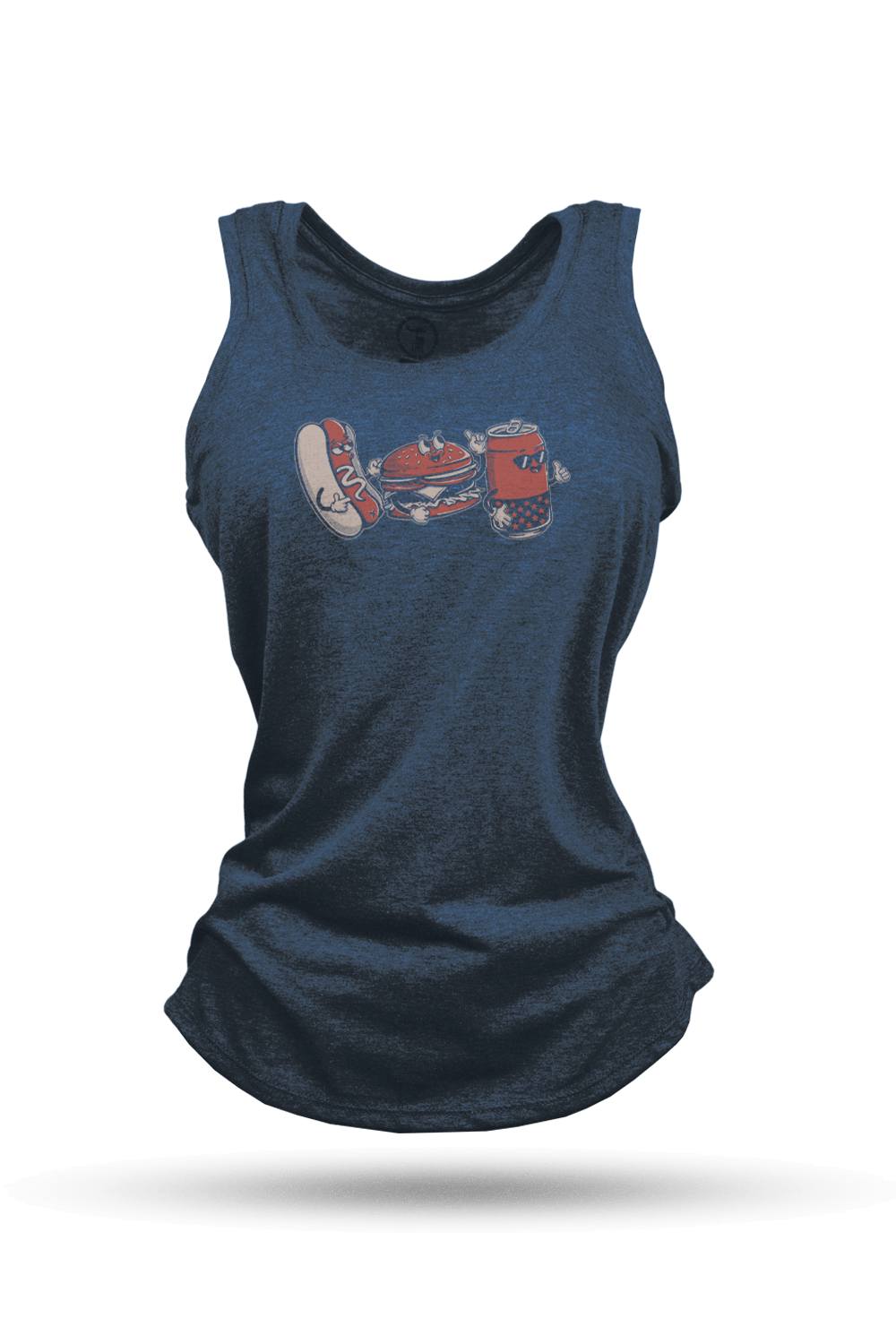 Women's Racerback Tank - Let's All Go To The BBQ