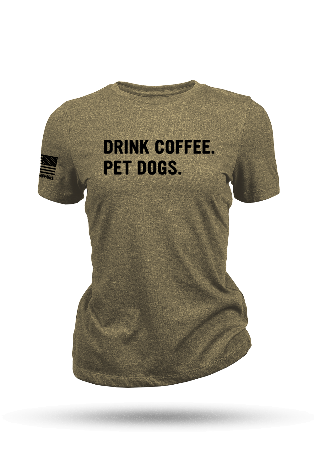 Women's T - Shirt - Drink Coffee Pet Dogs