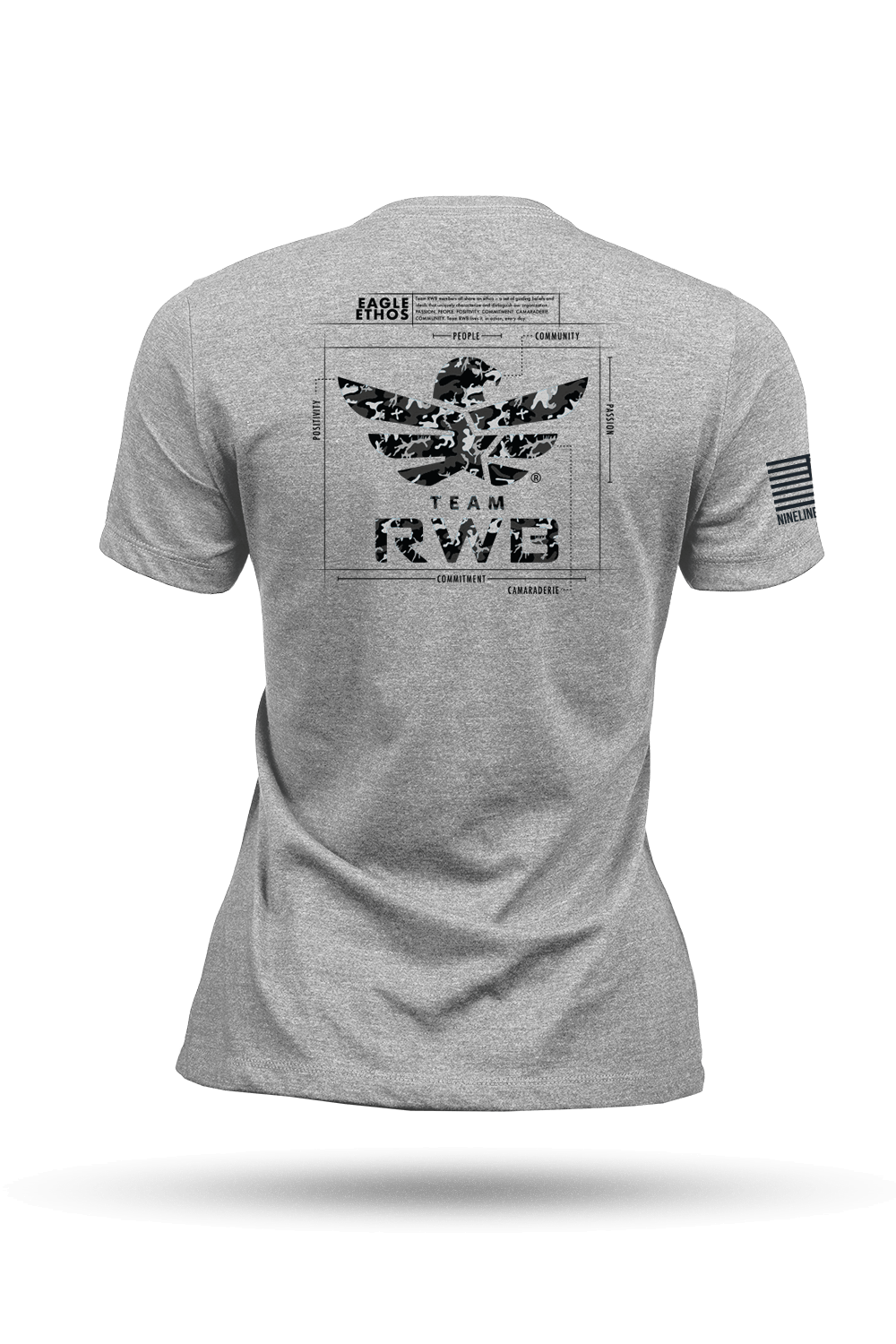 Women's T - Shirt - Team RWB Eagle Ethos Schematic