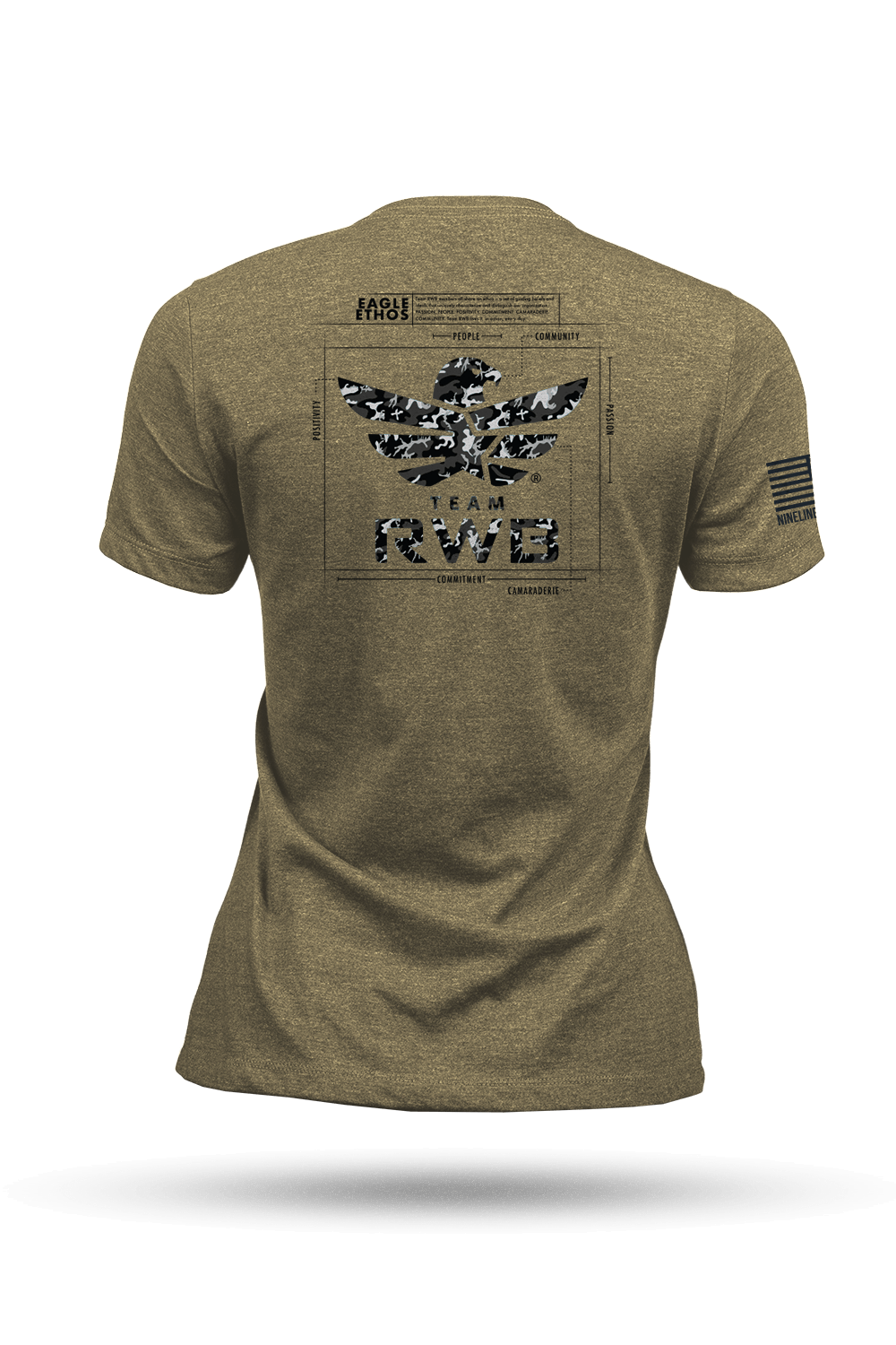 Women's T - Shirt - Team RWB Eagle Ethos Schematic