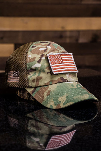 FAFO Patch and American Made Hat Combo, Dark Camo