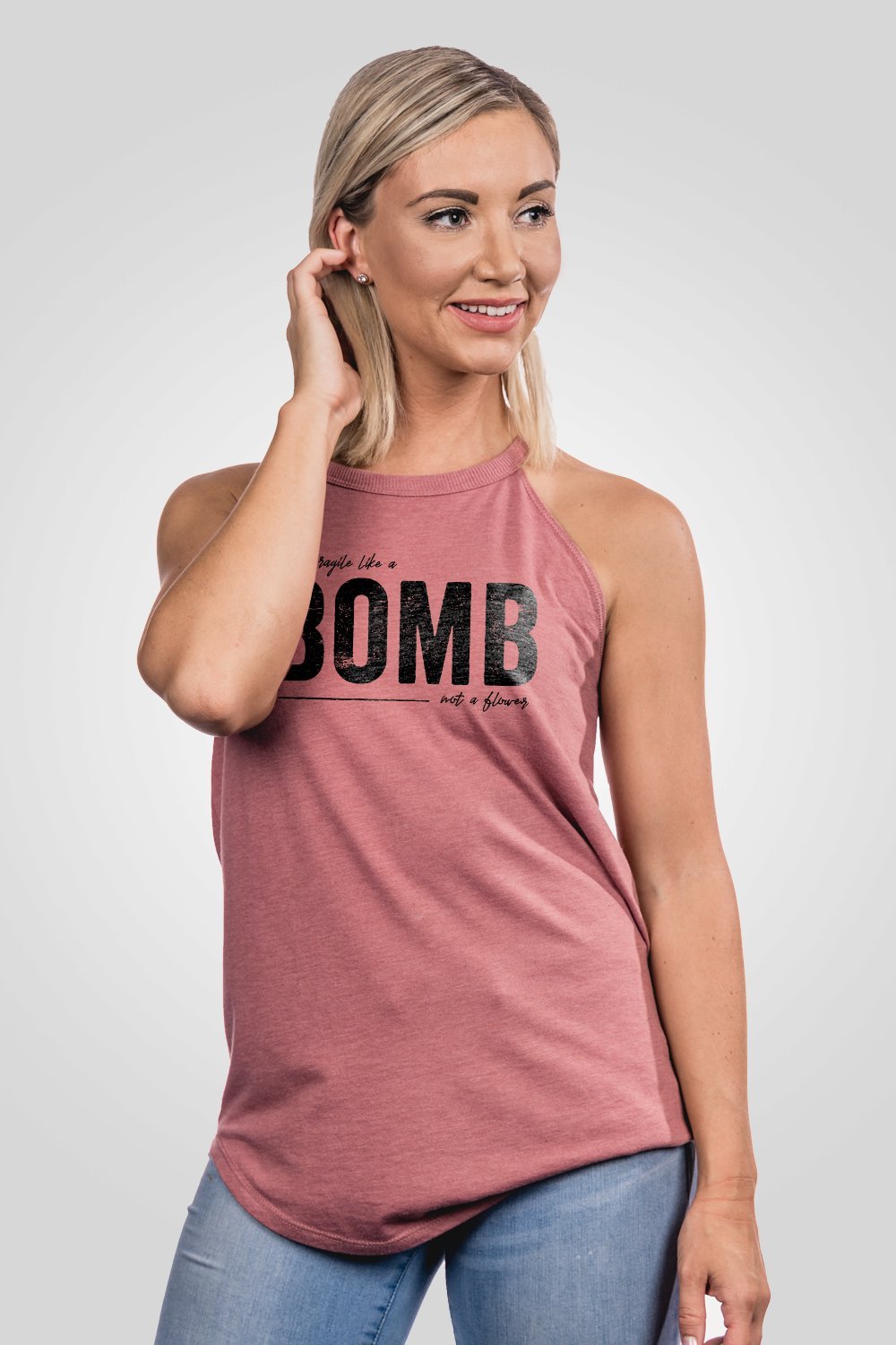 Halter Tank - Like a Bomb - Nine Line Apparel