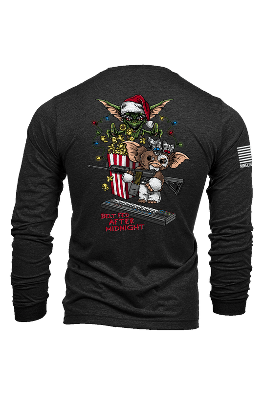 Long Sleeve Tri-Blend - Belt Fed Christmas - Nine Line Apparel