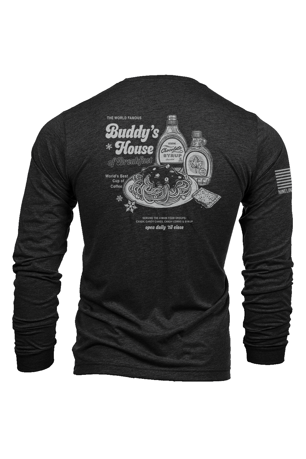 Long Sleeve Tri-Blend - Buddy's House of Breakfast - Nine Line Apparel