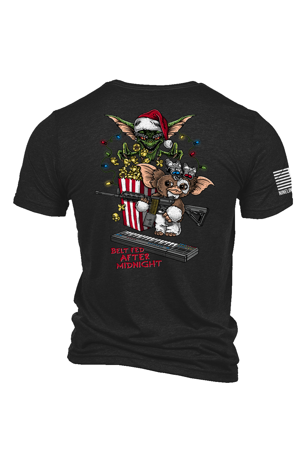 Men's Tri-Blend T-Shirt - Belt Fed Christmas - Nine Line Apparel