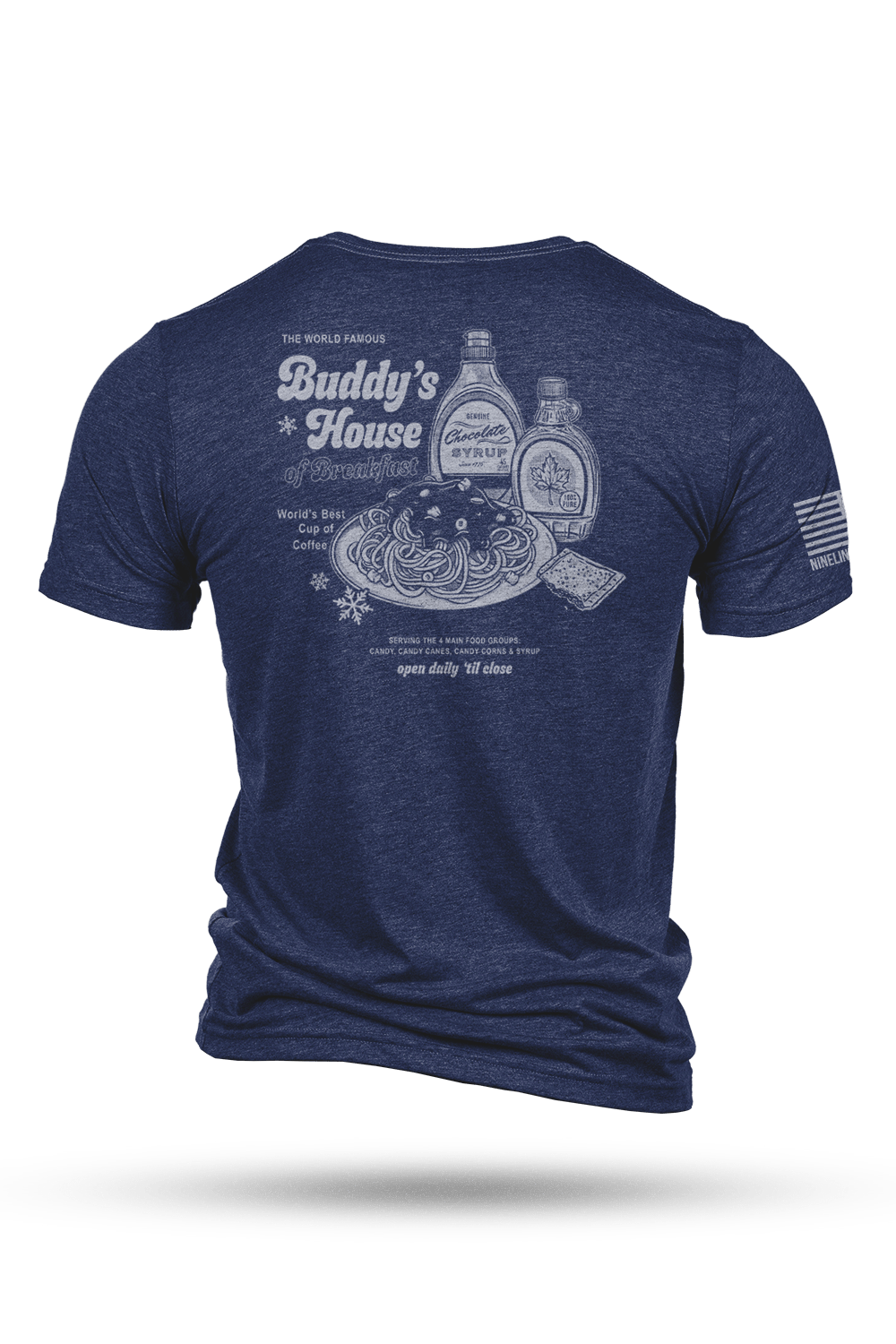 Men's Tri-Blend T-Shirt - Buddy's House of Breakfast - Nine Line Apparel