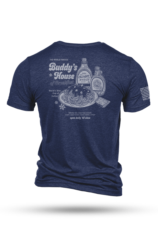 Men's Tri-Blend T-Shirt - Buddy's House of Breakfast - Nine Line Apparel