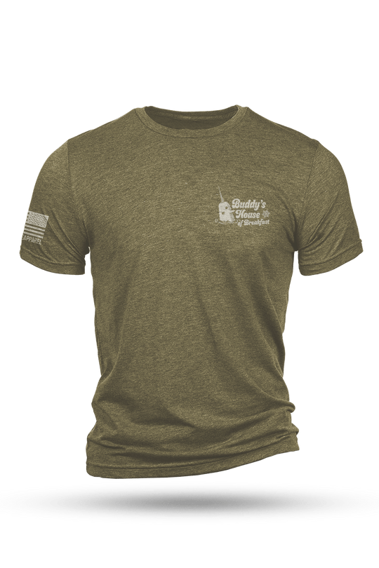 Men's Tri-Blend T-Shirt - Buddy's House of Breakfast - Nine Line Apparel