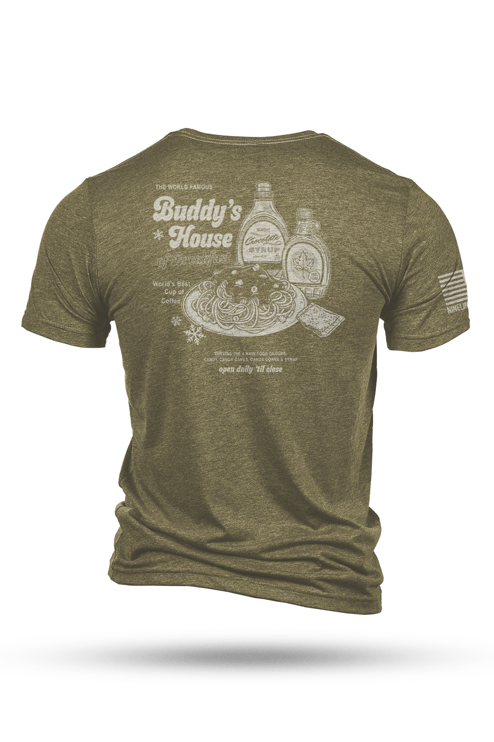 Men's Tri-Blend T-Shirt - Buddy's House of Breakfast - Nine Line Apparel