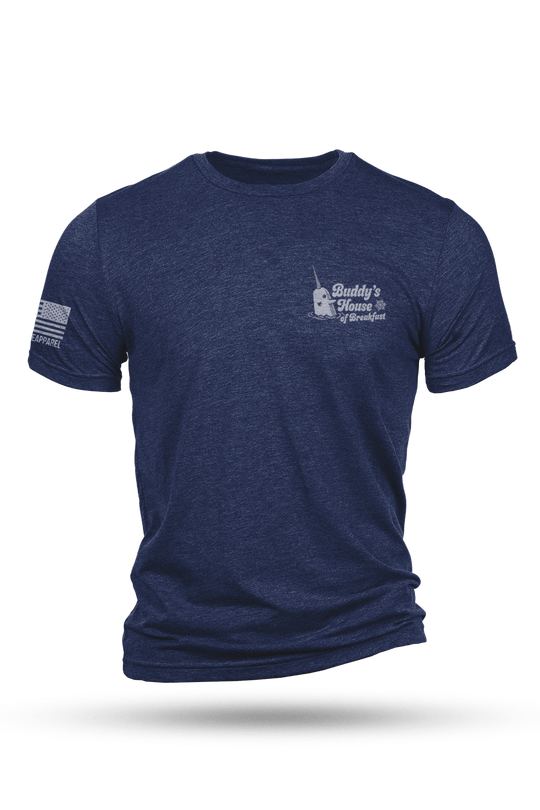 Men's Tri-Blend T-Shirt - Buddy's House of Breakfast - Nine Line Apparel