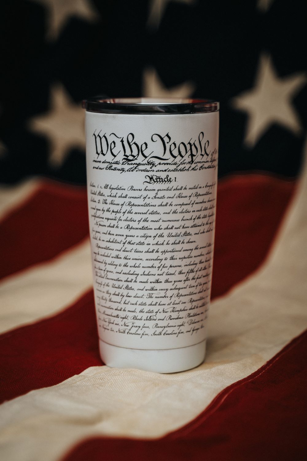 US Constitution Tumbler 20 oz - Nine Line Apparel