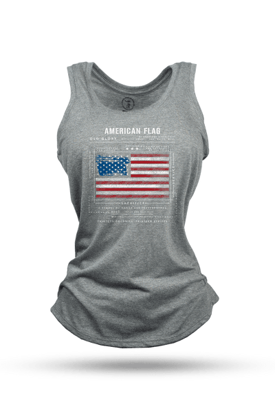 Project Thin Line Tactical Subdued American Flag Rocker Tank Top
