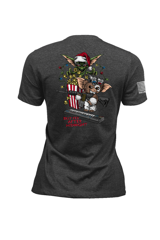 Women's Tri-Blend T-Shirt - Belt Fed Christmas - Nine Line Apparel